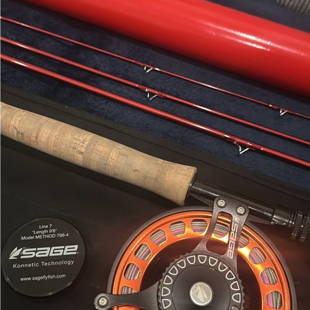 Sage Method 9’6” 7wt and sage evoke reel combo